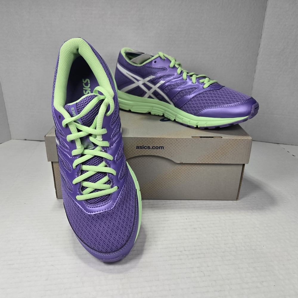 ASICS GEL- ZARACA 4 GS kids Purple and Lime Running Shoes Size 7